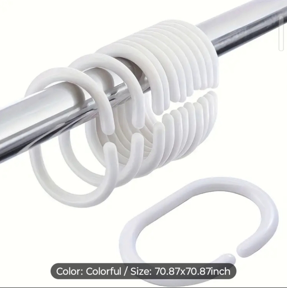 Nautical Lighthouse Coastal Theme Shower Curtain w/Hooks Machine Washable - Picture 3 of 5